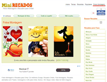 Tablet Screenshot of minirecados.com